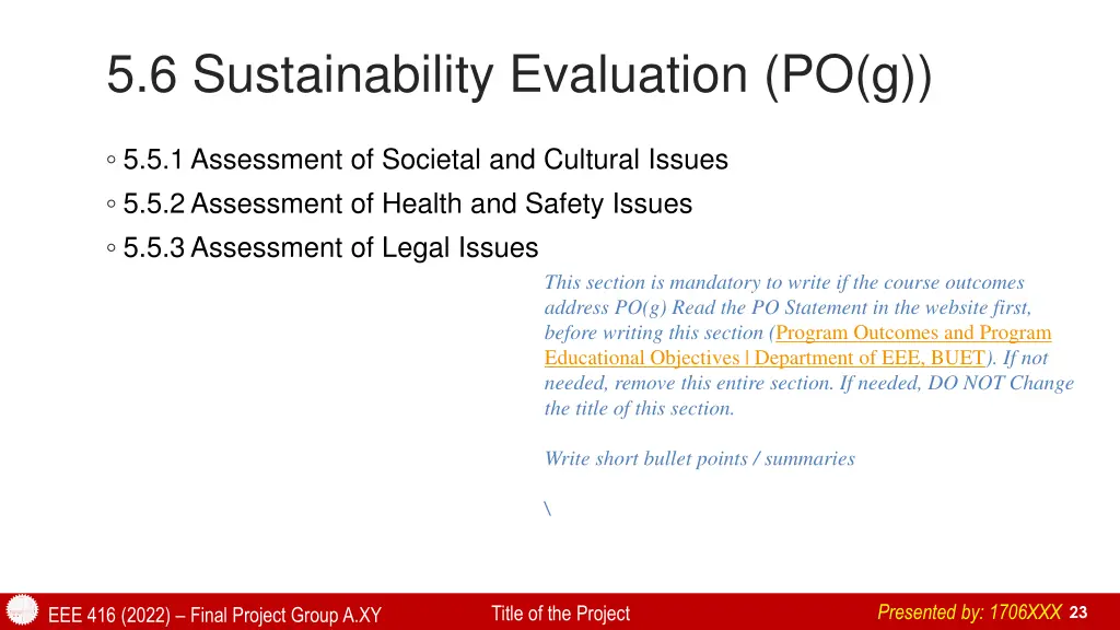 5 6 sustainability evaluation po g