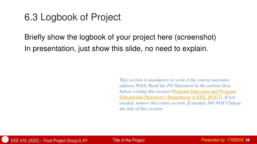 6 3 logbook of project