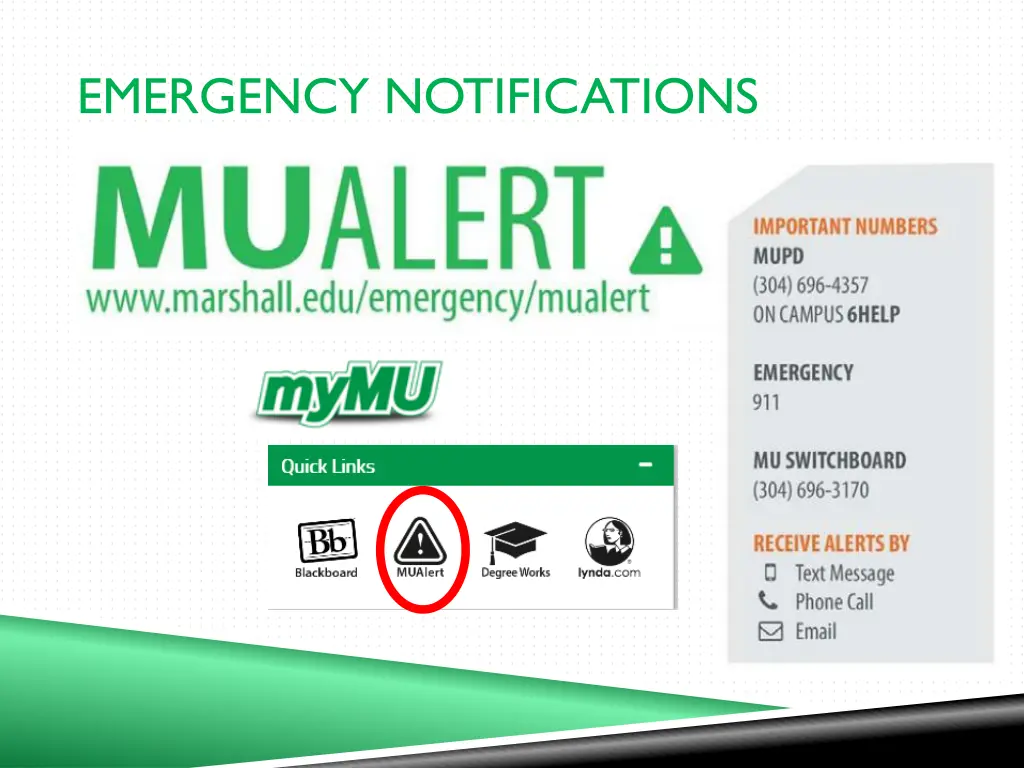 emergency notifications