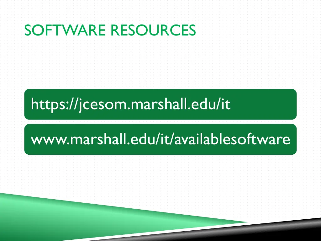 software resources