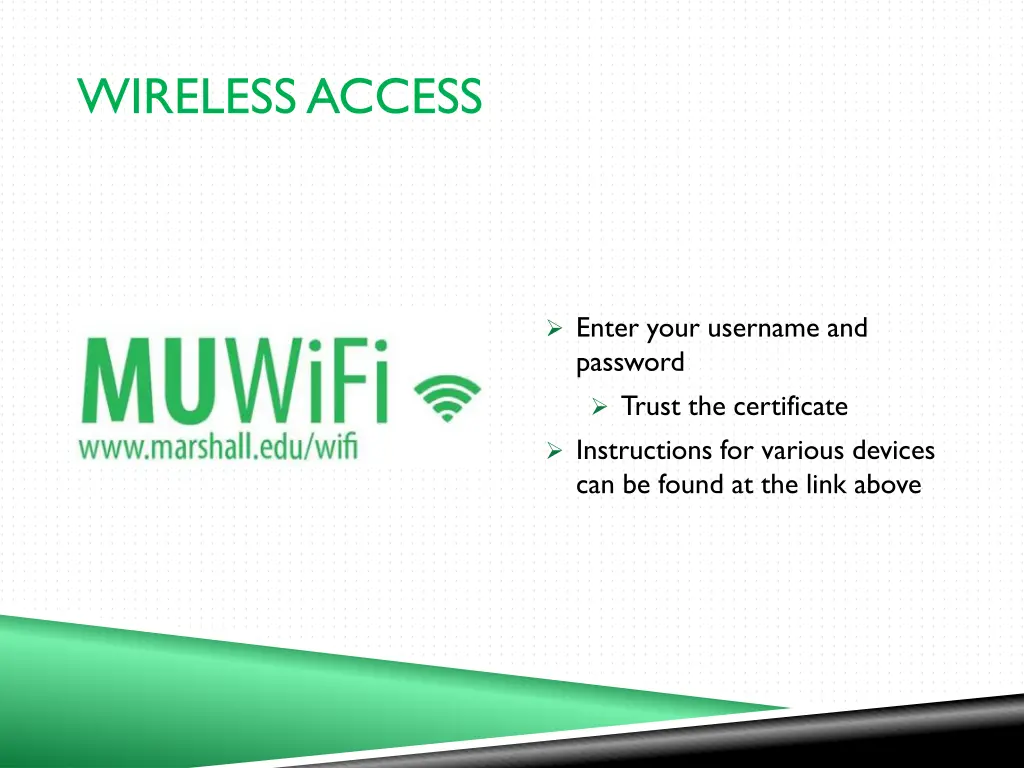 wireless access