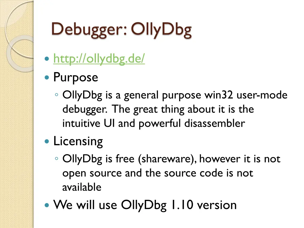 debugger ollydbg