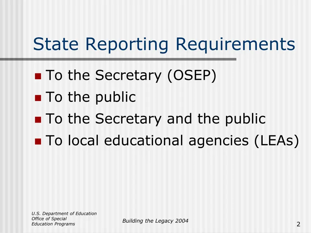 state reporting requirements 1