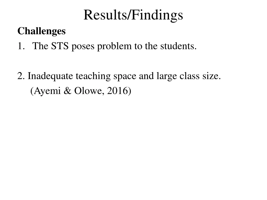 results findings 5