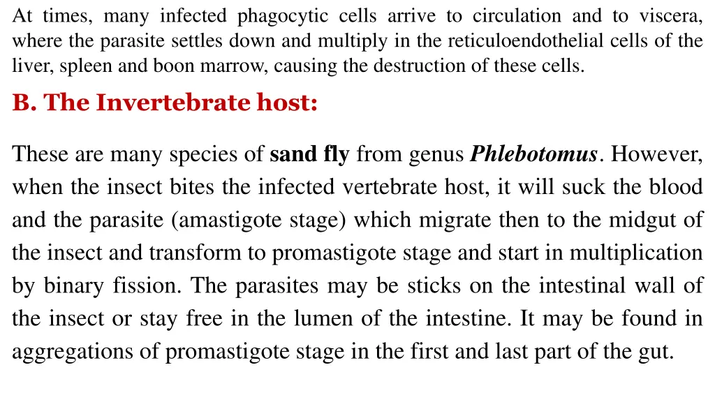 at times many infected phagocytic cells arrive