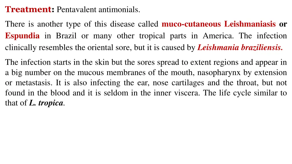 treatment pentavalent antimonials