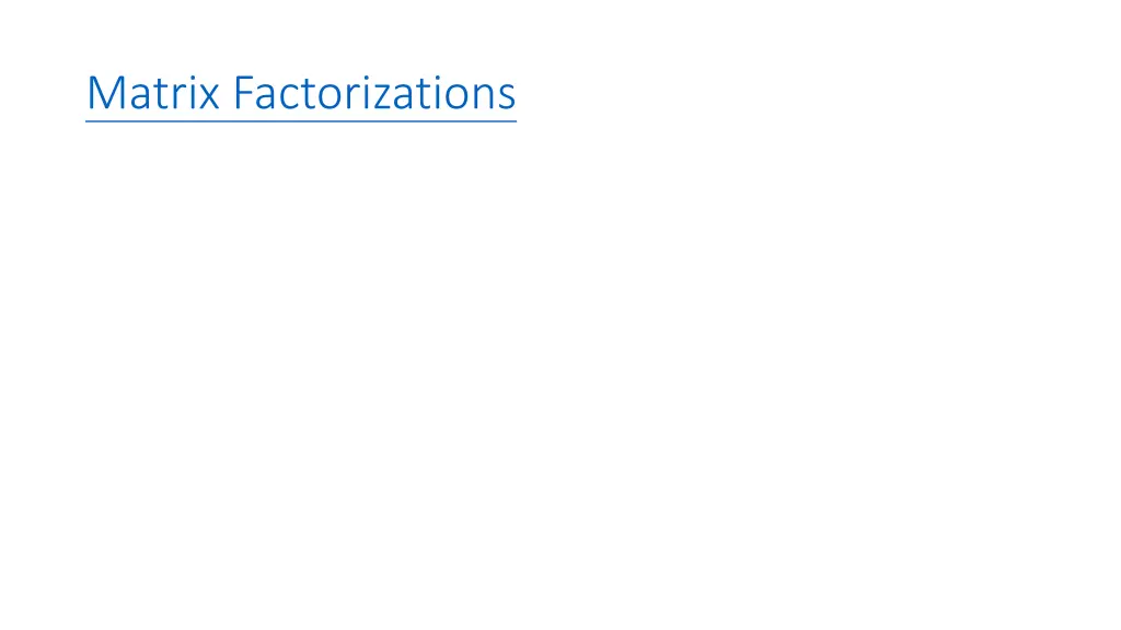 matrix factorizations