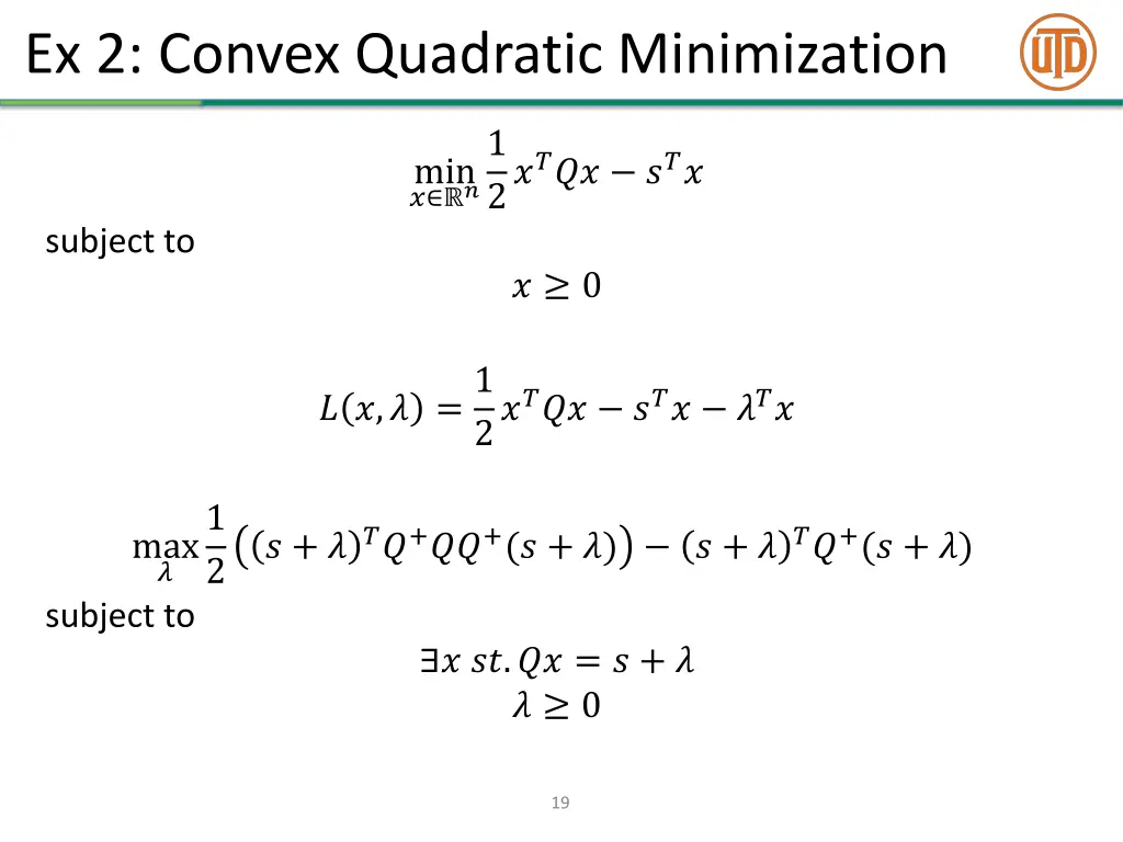 ex 2 convex quadratic minimization 2