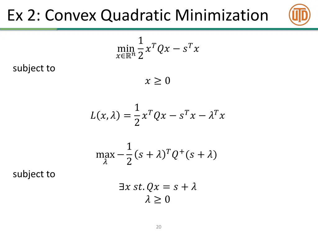 ex 2 convex quadratic minimization 3