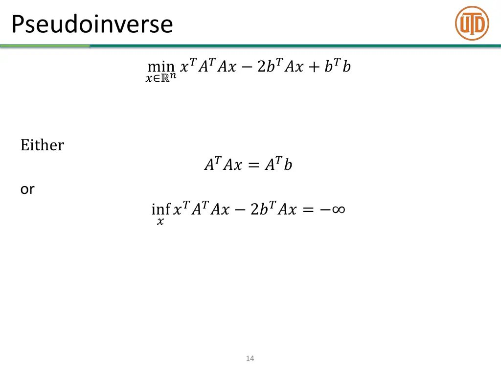 pseudoinverse 2