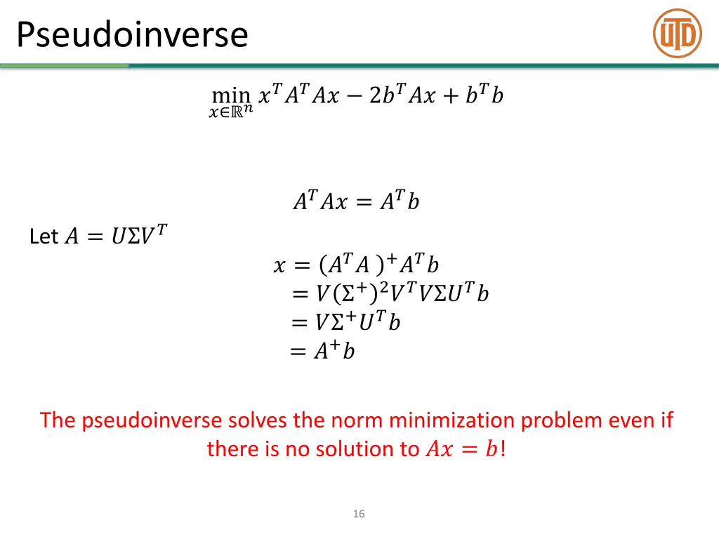 pseudoinverse 4