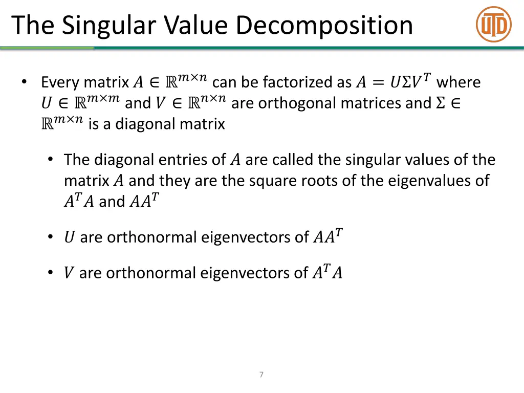 the singular value decomposition 1