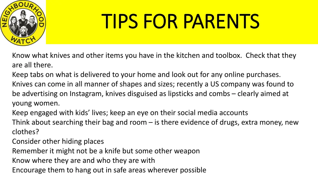 tips for parents tips for parents