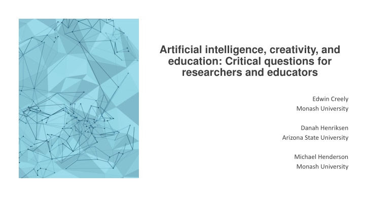 artificial intelligence creativity and education