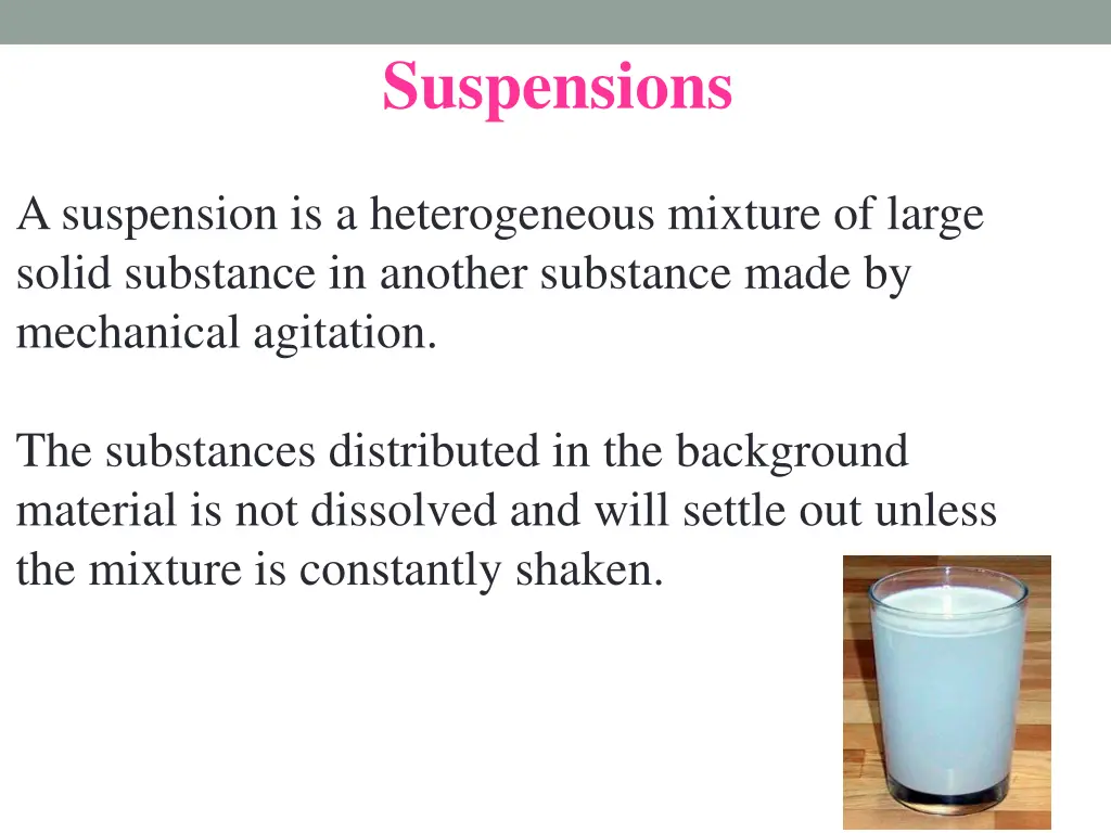 suspensions