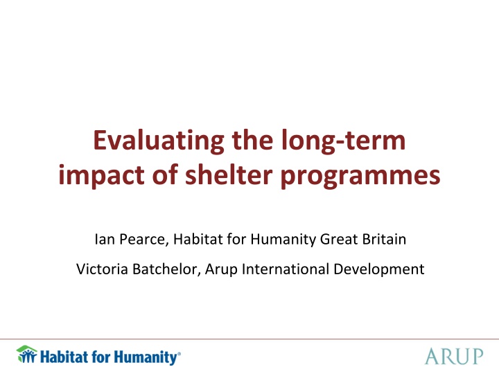 evaluating the long term impact of shelter