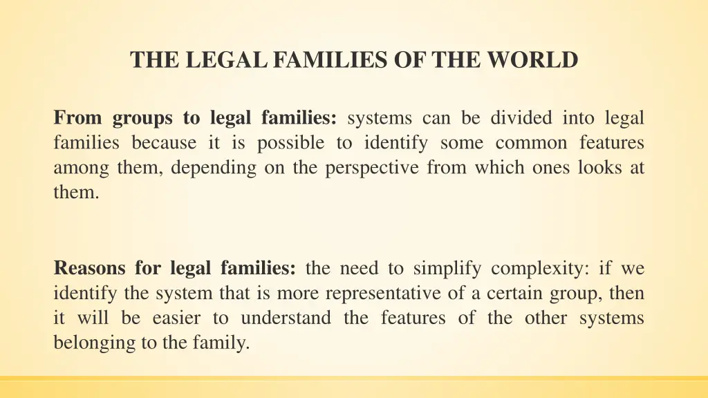 the legal families of the world 1