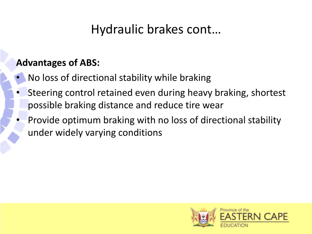 hydraulic brakes cont 11