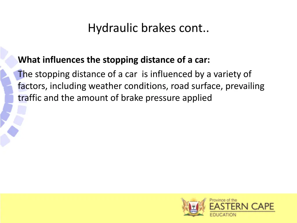 hydraulic brakes cont 12