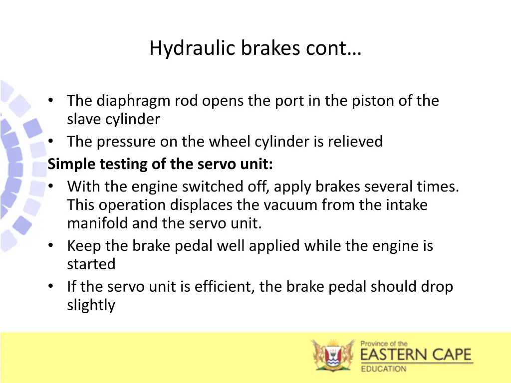 hydraulic brakes cont 7