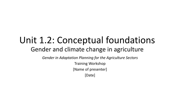 unit 1 2 conceptual foundations gender