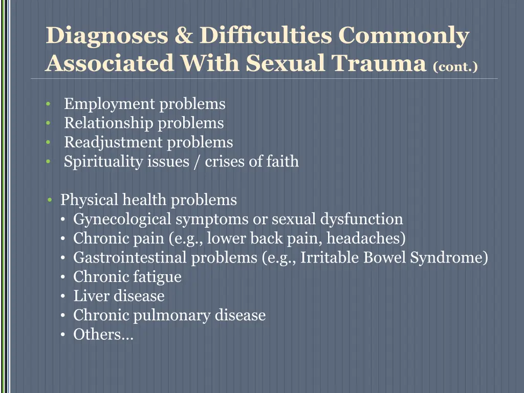 diagnoses difficulties commonly associated with 1