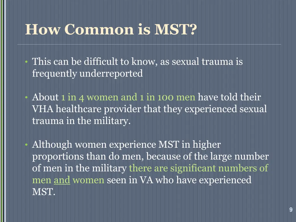 how common is mst