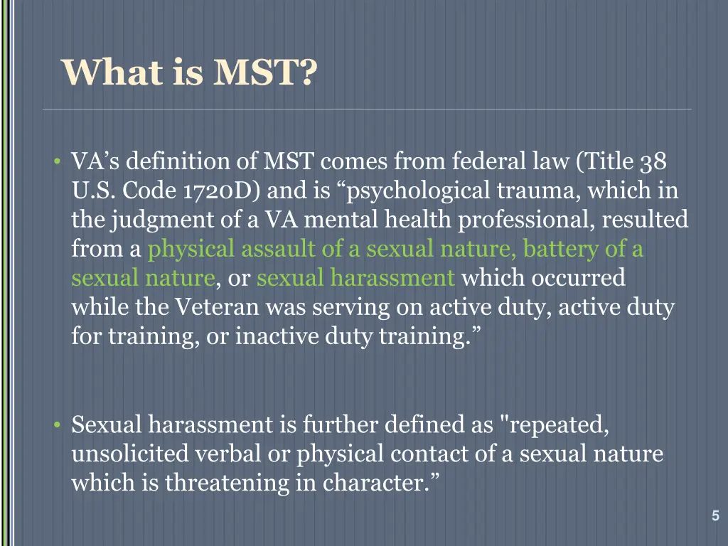 what is mst