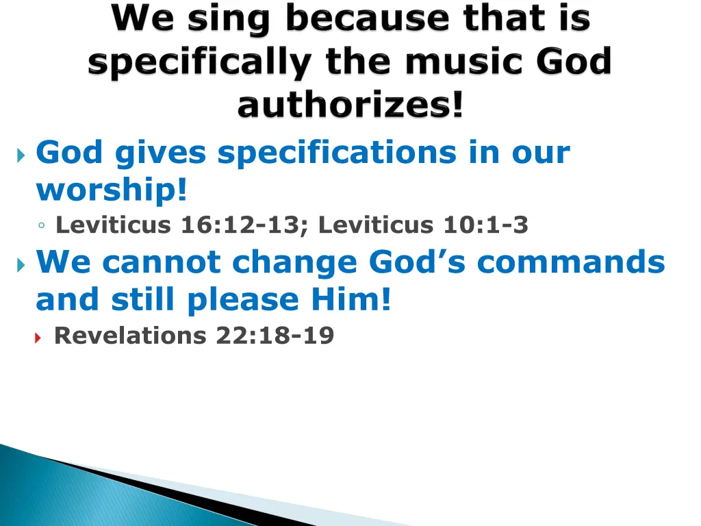 god gives specifications in our worship leviticus 1