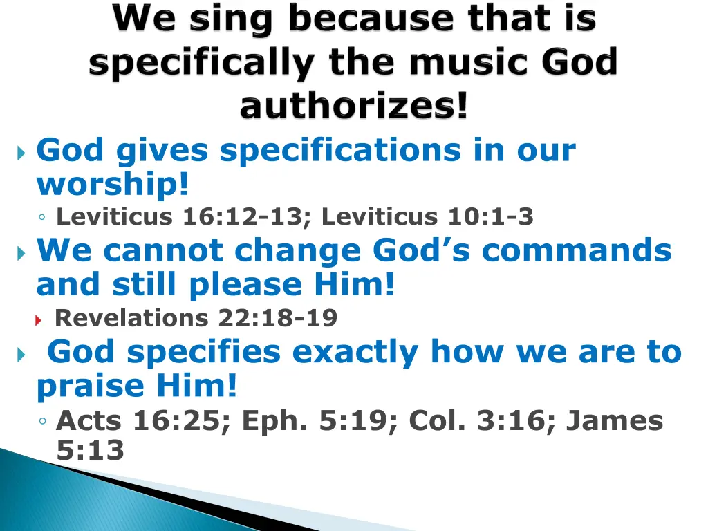 god gives specifications in our worship leviticus 2