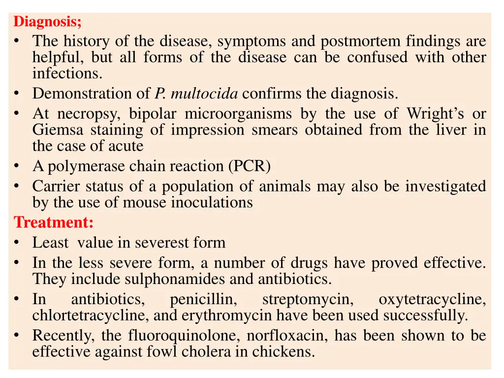 diagnosis the history of the disease symptoms