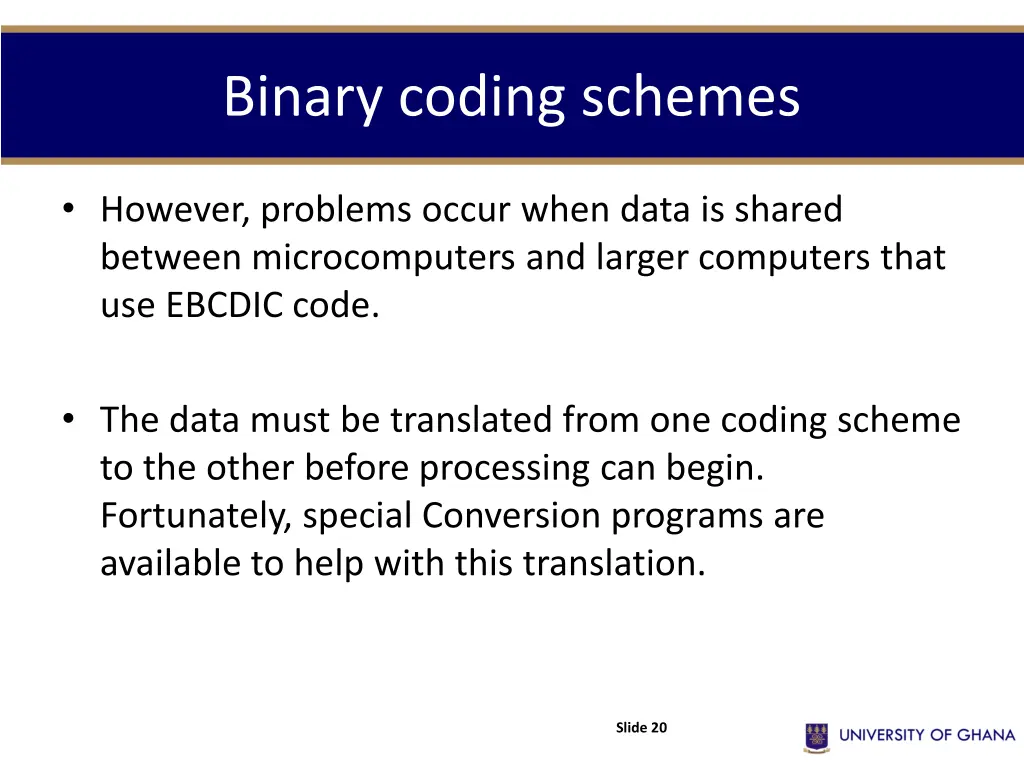 binary coding schemes 6