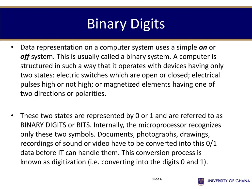 binary digits