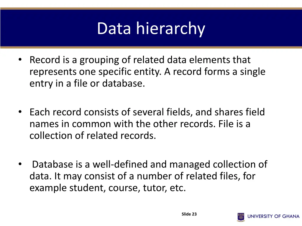 data hierarchy 1