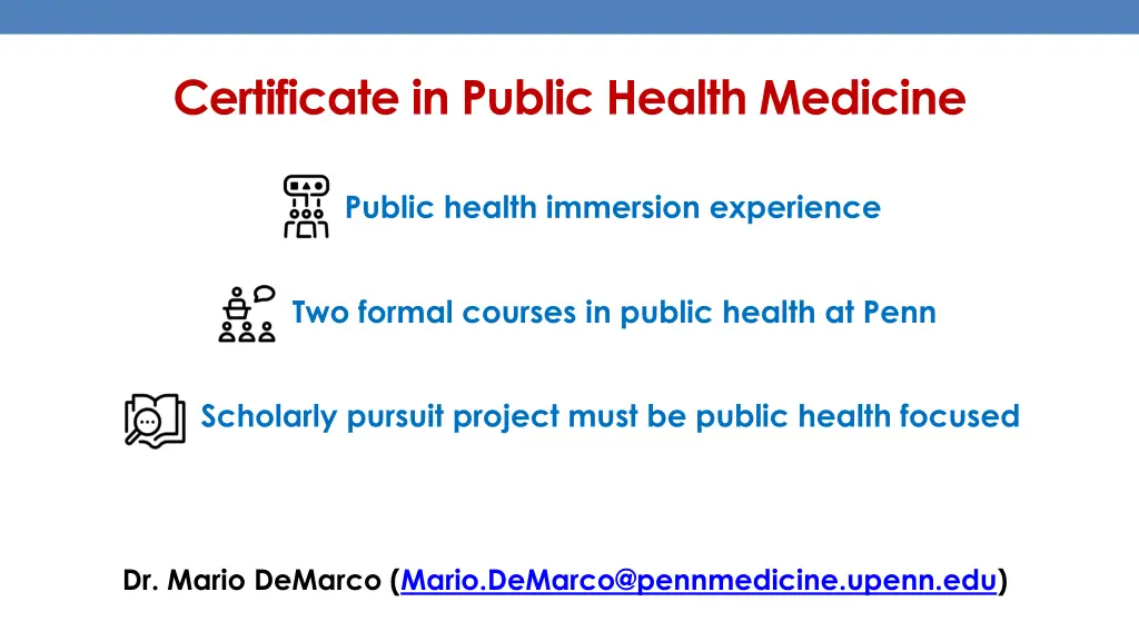 certificate in public health medicine