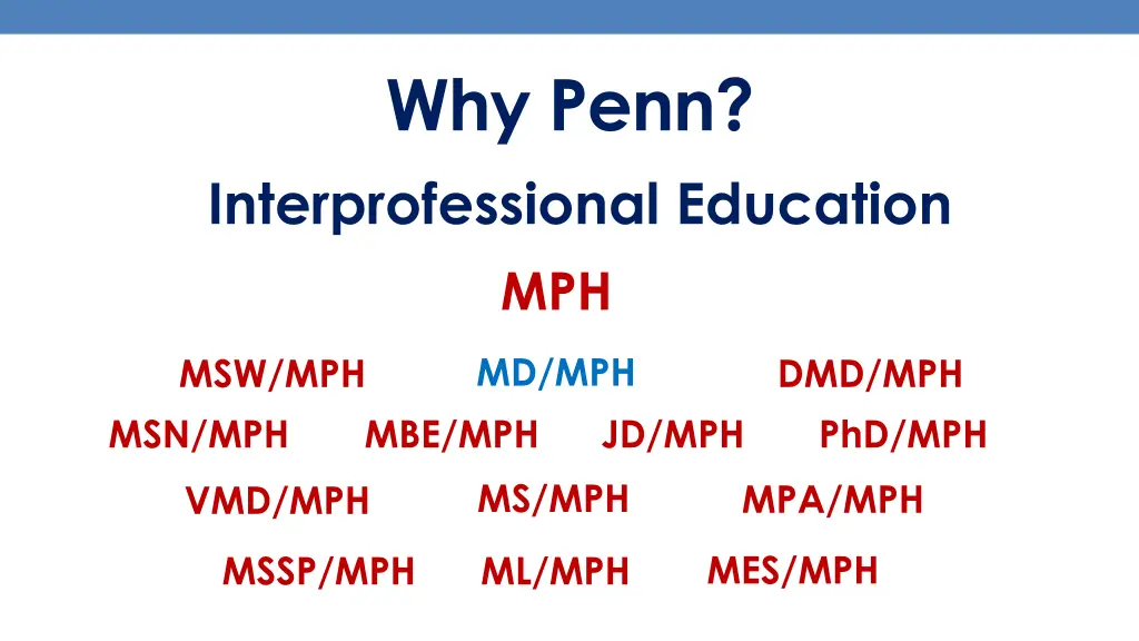 why penn interprofessional education