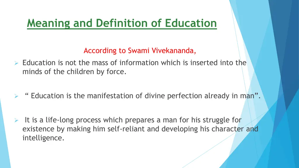 meaning and definition of education