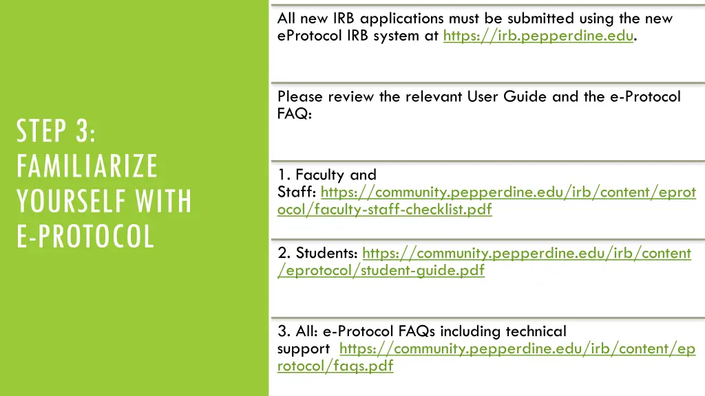 all new irb applications must be submitted using