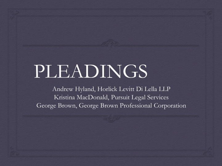 pleadings andrew hyland horlick levitt di lella