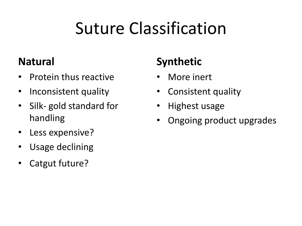 suture classification