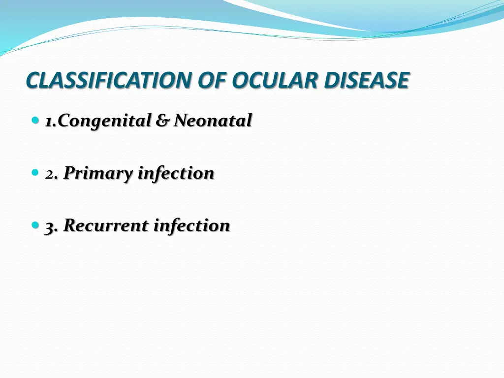 classification of ocular disease