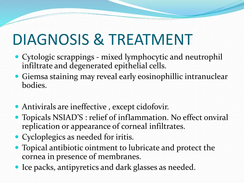 diagnosis treatment