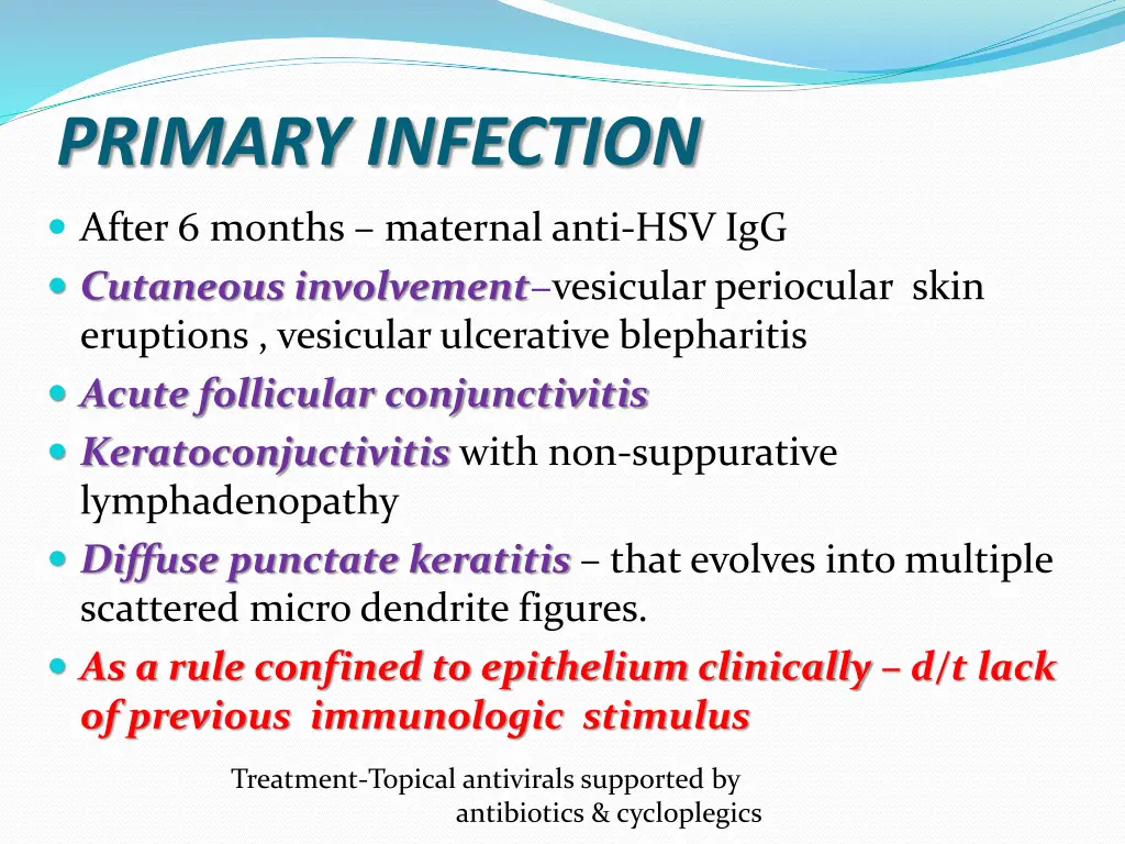 primary infection