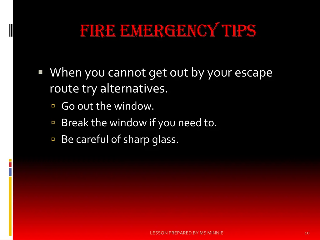 fire emergency tips