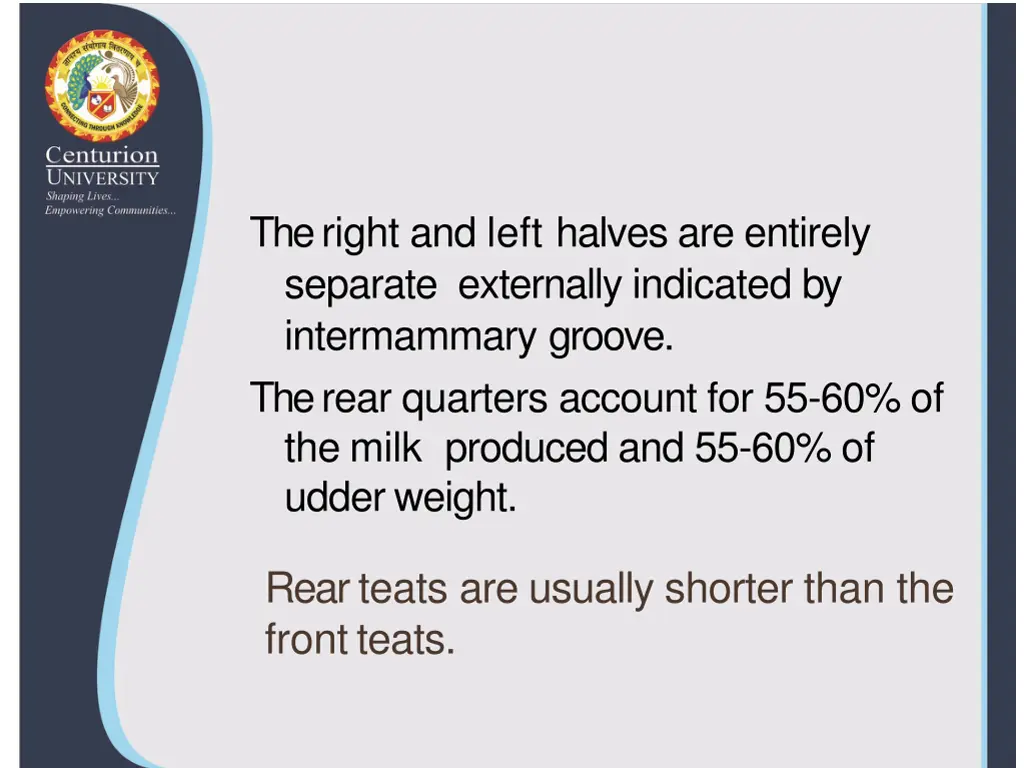 the right and left halves are entirely separate