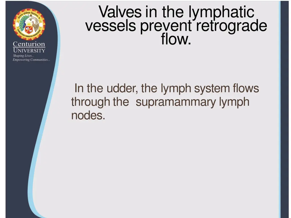 valves in the lymphatic vessels prevent