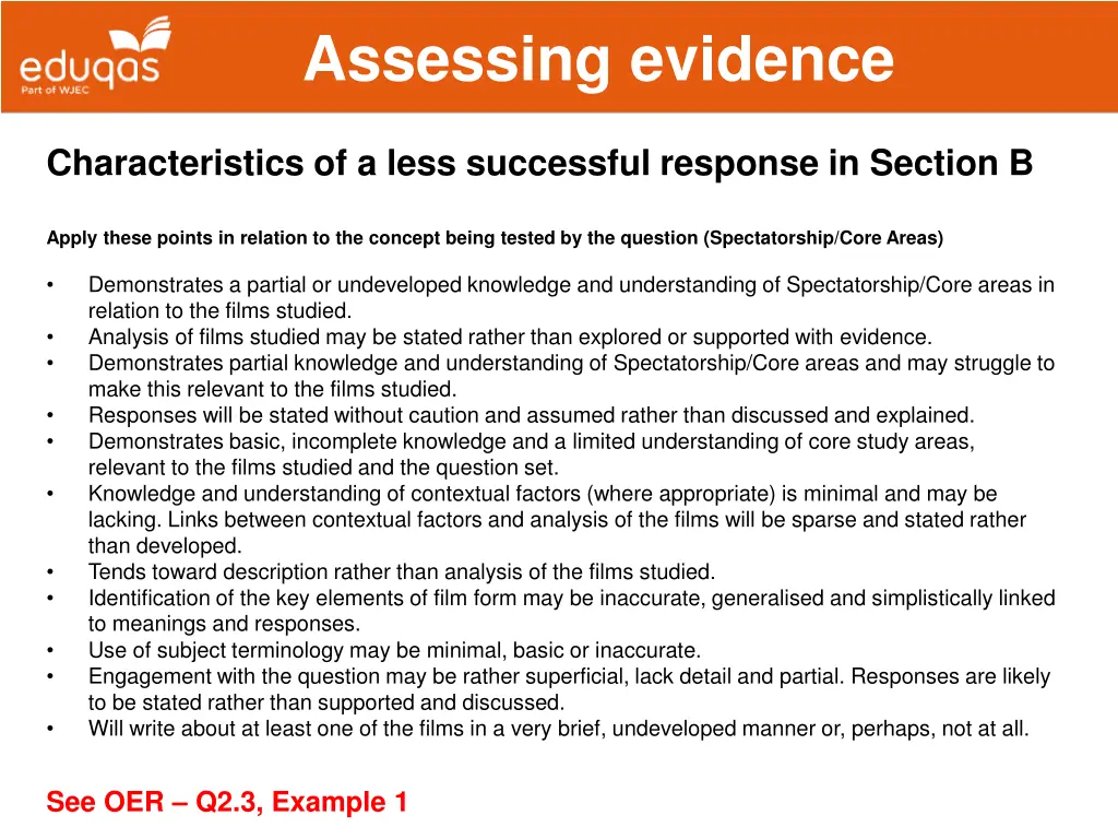 assessing evidence 14