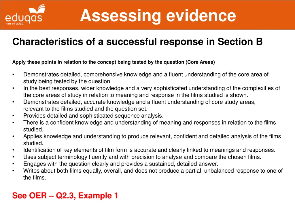 assessing evidence 23