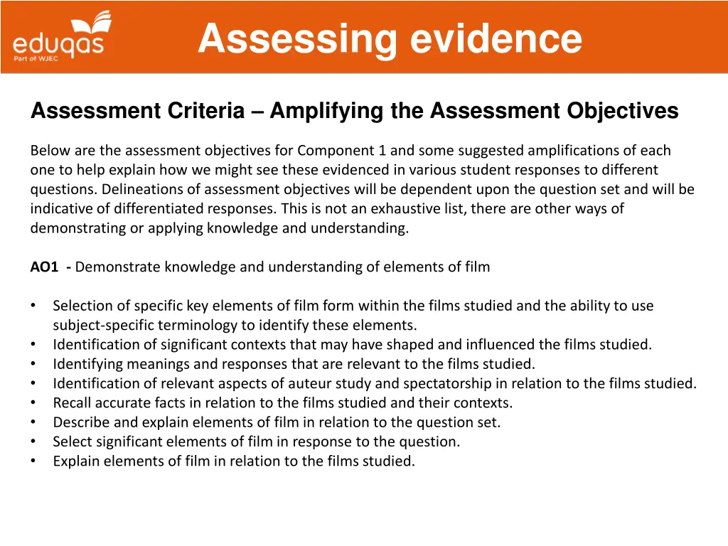 assessing evidence 7