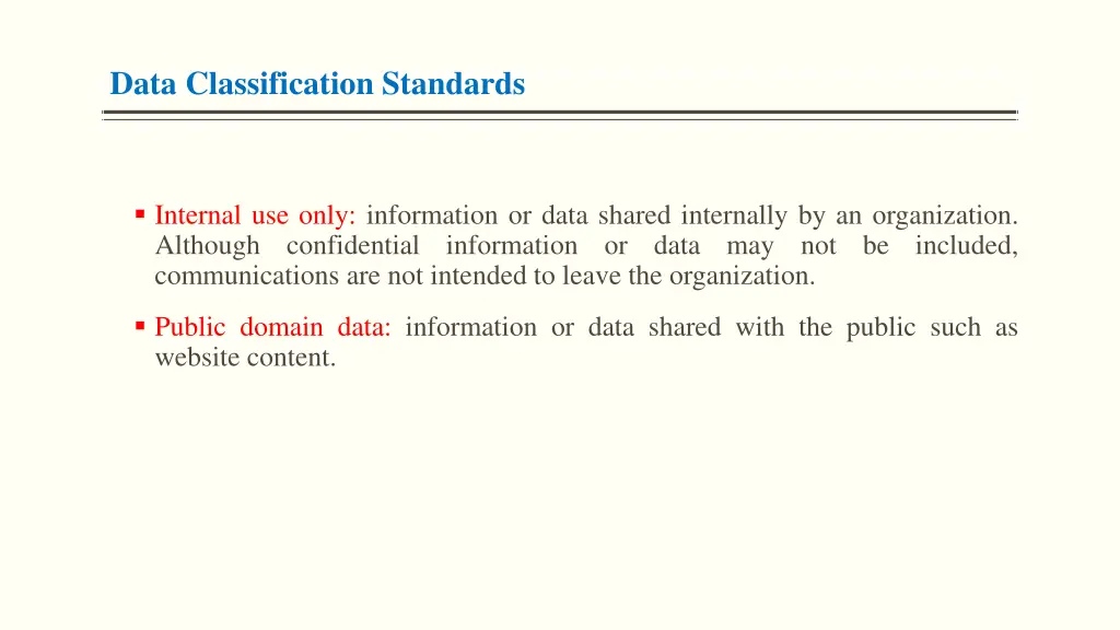 data classification standards 1